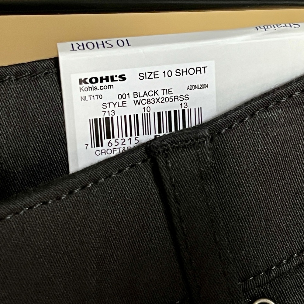 Croft & Barrow Charcoal Ankle Pants - Picture 4 of 5